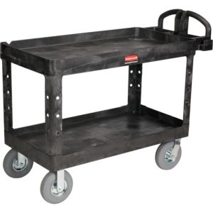 ラバーメイド Rubbermaid ラバーメイド 454607 ヘビーデューティーユーティリティカート ブラック メーカー直送 代引不可 沖縄離島不可