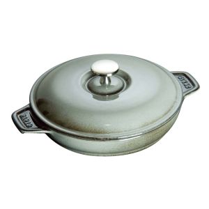ストウブ Staub ストウブ ラウンド ホットプレート 蓋付 20cm グレー 40509-578 Staub