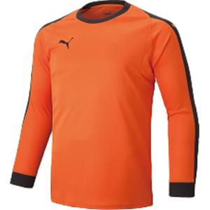 プーマ PUMA プーマ LIGA ジュニア GK シャツ パッド付き 160 ゴールデンポピー ブラック 729966
