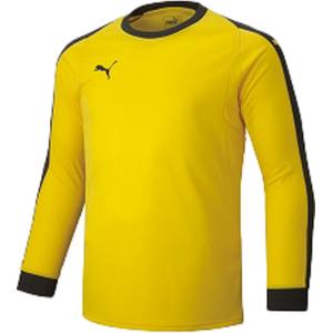 プーマ PUMA プーマ LIGA ジュニア GK シャツ パッド付き 140 サイバーイエロー ブラック 729966