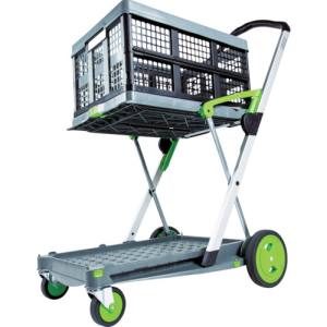 アズワン  AS ONE アズワン 折り畳みコンテナ付き2段台車 Clax Mobil Trolley 3-8191-01 メーカー直送 代引不可 沖縄 離島不可