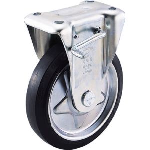 トラスコ TRUSCO トラスコ プレス製ゴムキャスター 固定ストッパー付 Φ150 TKB-150