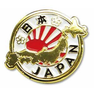 ノーブルクリエーション ノーブルクリエーション ピンバッジ 日本地図 ホワイト NB-JPB109