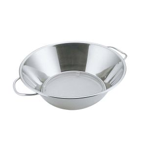 三宝産業 YUKIWA UK 18-8 両手ハンドル パンチング 油こし 19cm 9921193 ユキワ 三宝産業 YUKIWA