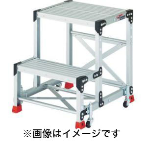 トラスコ TRUSCO トラスコ TSF-257SC1A 踏台2段 スプリングキャスター1A TRUSCO メーカー直送 代引不可