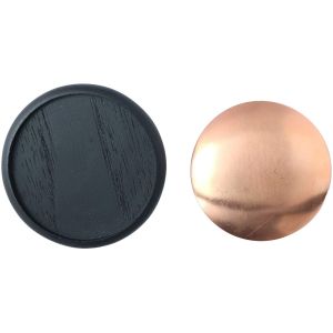 日本紐釦貿易 Nippon Chuko NBK 木製ブローチ 丸 大 5個 55mm ブラック A22-114-5 日本紐釦貿易