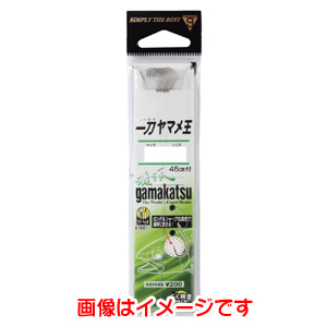 がまかつ Gamakatsu がまかつ 糸付 一刀ヤマメ王 茶 45cm 6号 ハリス 0.4 11-358