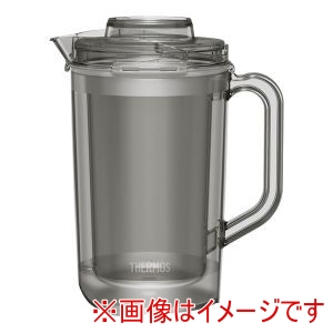 サーモス THERMOS サーモス 透明2重ドリンクピッチャー TPJ-1601 ブラック