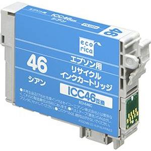 エコリカ ecorica エコリカ ECI-E46C リサイクルインク シアン ecorica