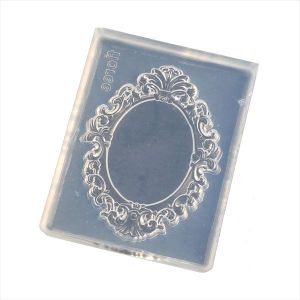 亀島商店 亀島商店 フレーム レジンクラフト用 ソフトモールド C-443 デザインフレームA 丸 1個入