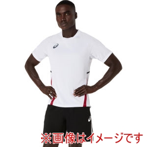 アシックス ASICS アシックス 2101A344 プラクティス半袖シャツ ブリリアントホワイト 3XL