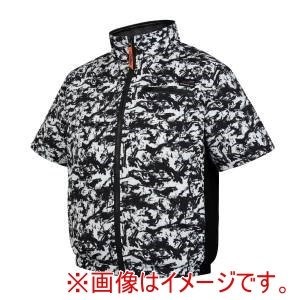 COVELL COVELL DXP002-6-5L 半袖タイプ単品 ポリエステル製 白黒迷彩 5L メーカー直送 代引不可 北海道沖縄離島不可