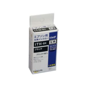 ルナライフ Luna Life ルナライフ エプソン用 互換インクカートリッジ ITH-BK ブラック LNEPITH-BK