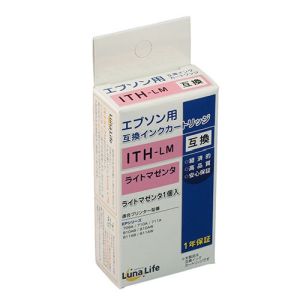 ルナライフ Luna Life ルナライフ エプソン用 互換インクカートリッジ ITH-LM ライトマゼンタ LNEPITH-LM
