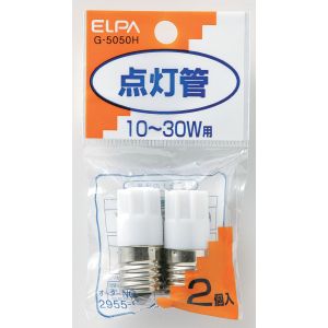 朝日電器 エルパ ELPA エルパ G-5050H グロー球2P ELPA 朝日電器