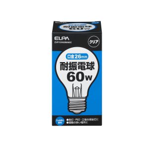朝日電器 エルパ ELPA エルパ EVP110V60WA60C 耐震球60W ELPA 朝日電器