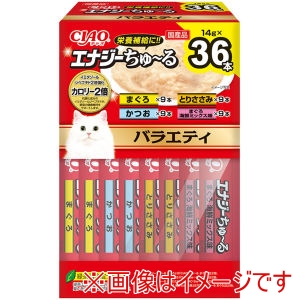 いなばペットフード いなば CIAO エナジーちゅ～る バラエティBOX 14g×36袋