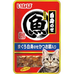 いなばペットフード いなば マルウオ 白身のせ パウチ まぐろ白身のせかつお節入り 40g