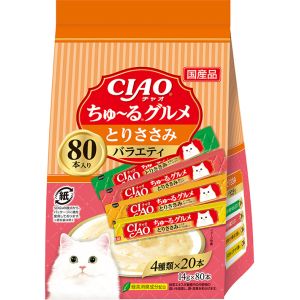 いなばペットフード いなばペットフード CIAO ちゅ～る とりささみグルメバラエティ 14g×80本