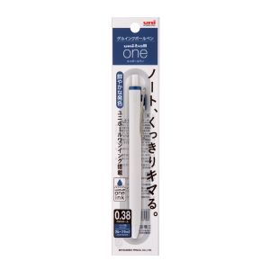 三菱鉛筆 三菱鉛筆 UMN-S-38 1Pブルーブラック64 ゲルインクボールペン uni-ball one 0.38mm パック