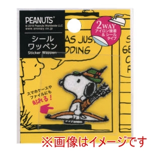 ミササ ミササ スヌーピー シールワッペン ハント 8604