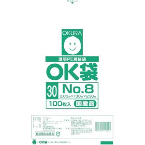 オークラ オークラ OK 30 8 OK袋0.03mm8号