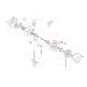 キトー KITO キトー チェーンブロック キトーマイティM3形 CB020用部品 上フック1式 C3BA020-10013