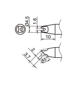 白光 HAKKO 白光 T53-BCR1645 交換こて先 T53シリーズ