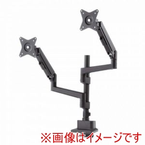 サンワサプライ サンワサプライ CR-LAC2407BK モニターアーム デュアル ガススプリング式 支柱タイプ ブラック メーカー直送 代引不可 北海道沖縄離島不可
