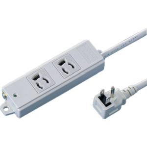 サンワサプライ SANWA SUPPLY 工事物件タップ(2個口・5m) TAP-K2L-5