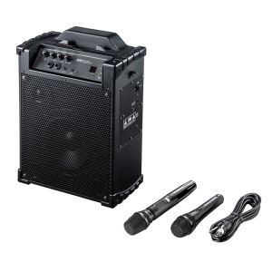 サンワサプライ SANWA SUPPLY サンワサプライ MM-SPAMP10 ワイヤレスマイク付き拡声器スピーカー
