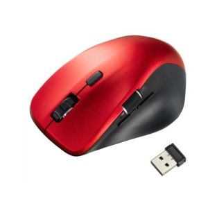 サンワサプライ SANWA SUPPLY サンワサプライ MA-WBS524R 静音ワイヤレスマウス サイドホイール付き 5ボタン