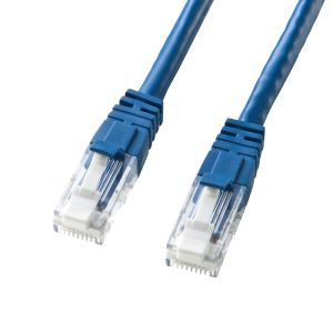 サンワサプライ SANWA SUPPLY サンワサプライ KB-T6TS-002BLN LANケーブル つめ折れ防止カテゴリ6