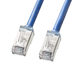 サンワサプライ SANWA SUPPLY サンワサプライ KB-T6ASB-0025BL STP LANケーブル カテゴリ6A 超ショートブーツ