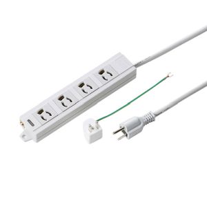 サンワサプライ SANWA SUPPLY 電源タップ 5m 4個口 TAP-MG341N2-5