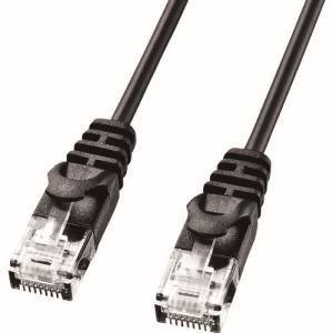 サンワサプライ SANWA SUPPLY カテゴリ6極細LANケーブル LA-SL6-05BK