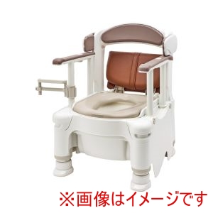 アロン化成 アロン化成 532-981 安寿 ポータブルトイレ FX-30 らくゾウくん 座面付 ソフト便座 アースブラウン メーカー直送 法人限定 代引不可 北海道沖縄離島不可