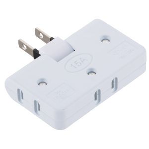 オーム電機 OHM オーム電機 3個口 コーナータップホワイト 00-1818 HS-TM3FA1-W