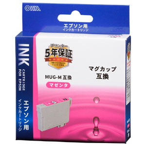 オーム電機 OHM オーム電機 INK-EMUG-M エプソン互換インク マグカップ マゼンタ