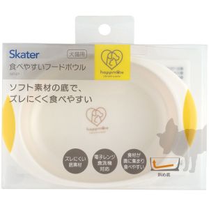 スケーター SKATER スケーター キュートイエロー ペット用 食べやすいフードボウル WP4P
