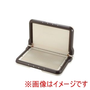 リッチェル Richell リッチェル しつけ用ステップL型トレー レギュラー ダークブラウン 犬 トイレ