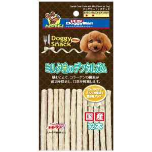 ドギーマンハヤシ DoggyMan ドギーマン ドギースナックバリュー ミルク味のデンタルガム 12本