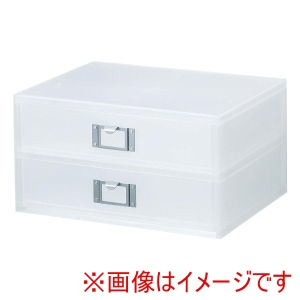 吉川国工業所 吉川国工業所 ライフモデュール A4ファイルユニットR2段 ホワイト LM-52R