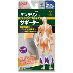 興和 Kowa バンテリンサポーターふくらはぎ大きめ グレー 1足