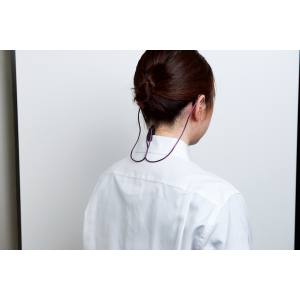 名古屋眼鏡 名古屋眼鏡 補聴器落下防止チェーン 9216-02 パープル 両耳